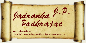 Jadranka Podkrajac vizit kartica